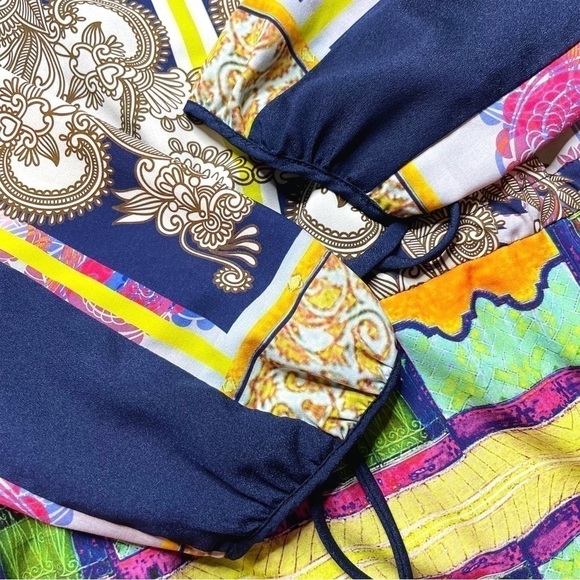 Clover Canyon x Revolve Palace Interior Multicolor Long Sleeve Mini Dress XS - Picture 6 of 15